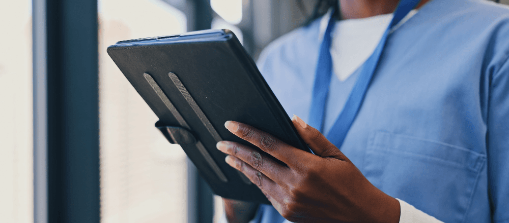 Healthcare professionals in discussion